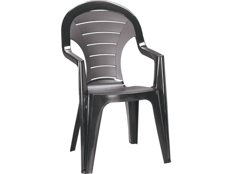 Image of Bonaire műanyag kerti szék, grafit színben
