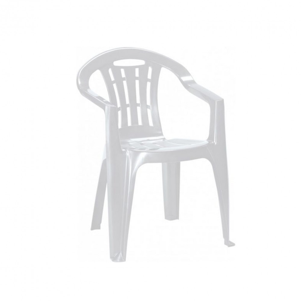 Image of Mallorca műanyag kerti szék, fehér színben