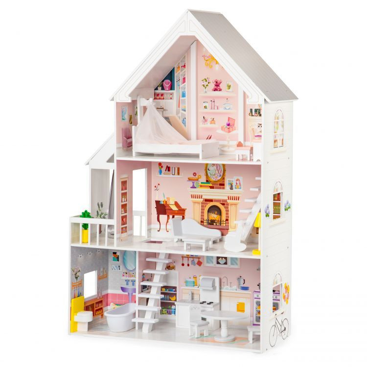 Image of XXL Pudrowa Mansion fa babaház 3 emeletes