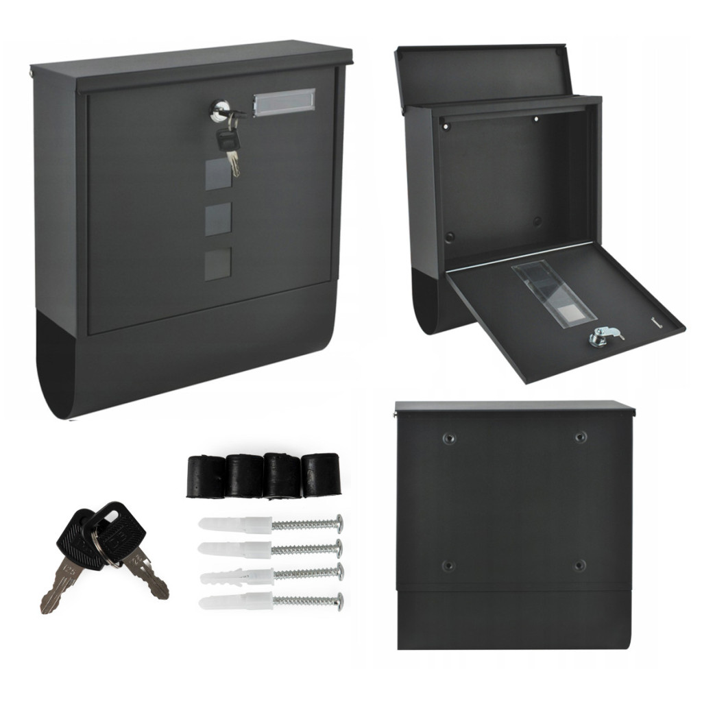 Image of Két oldalról nyitható acél postaláda