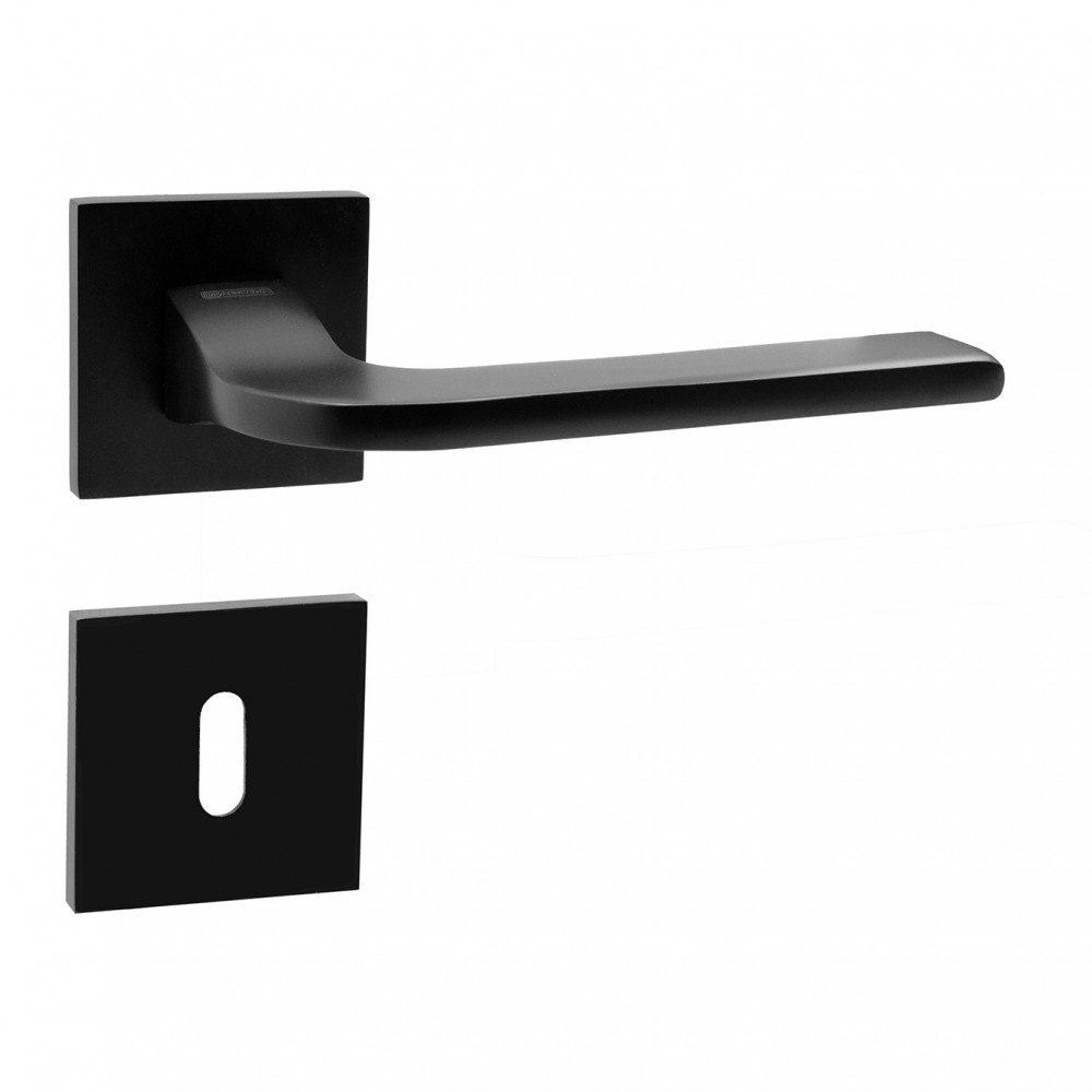 Image of Fekete négyzetrozettás BB kilincs