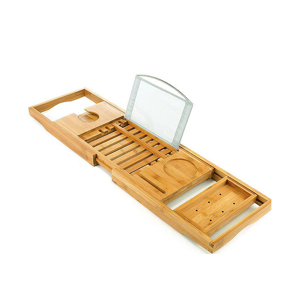 Image of Állítható fürdőkád tálca bambusz