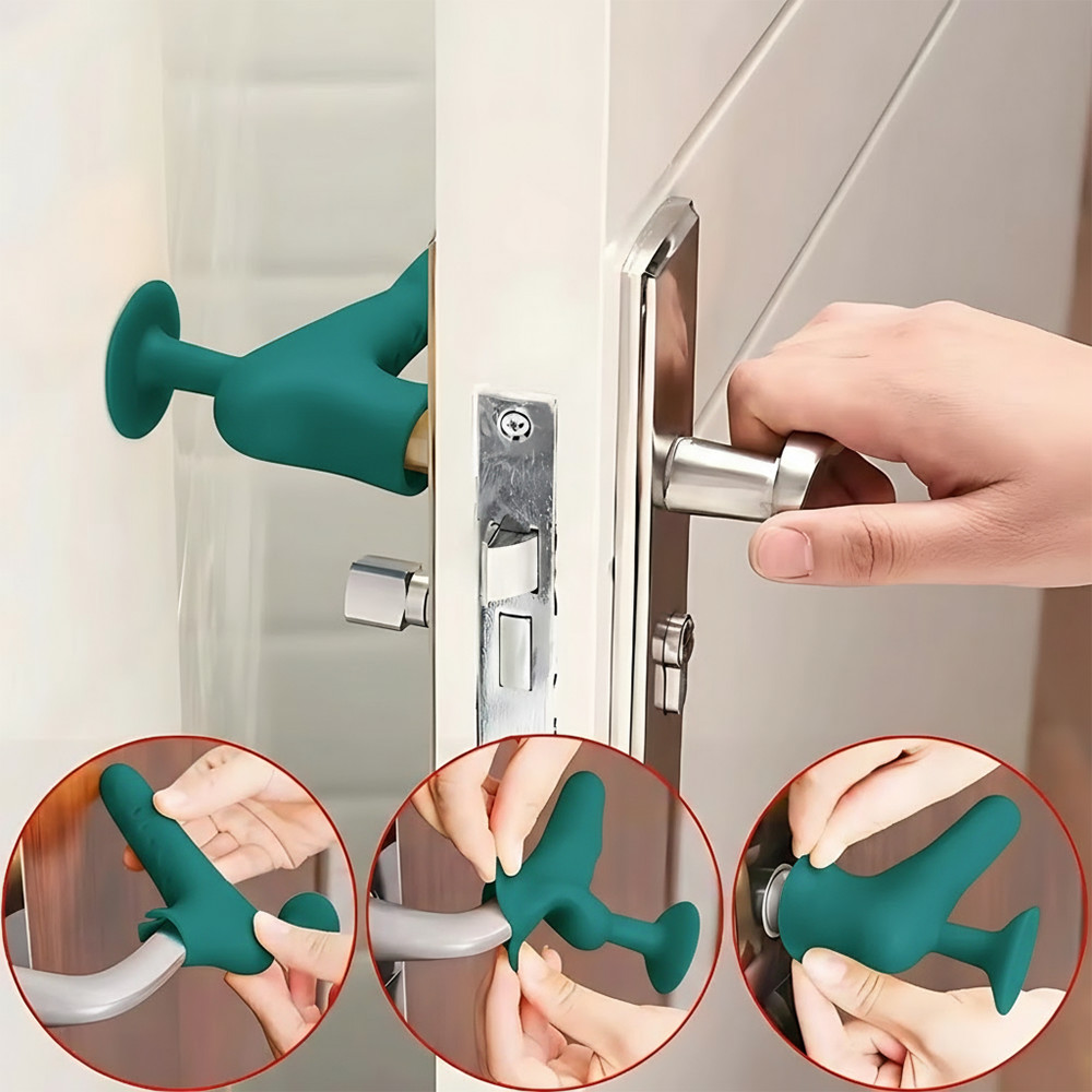 Image of Ajtóütköző kilincsre kék