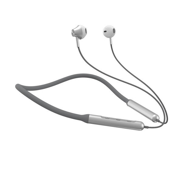 DEVIA SMART bluetooth fülhallgató SZTEREO (v5.0, TWS, mikrofon, nyakba akasztható, SPORT) EZÜST / SZÜRKE