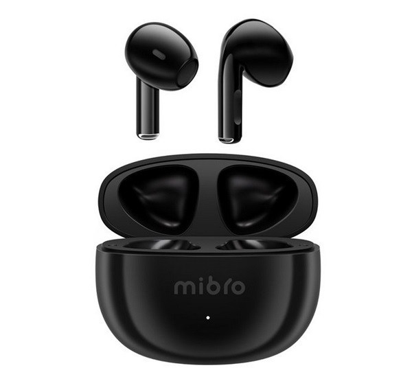 MIBRO EARBUDS 4 bluetooth fülhallgató SZTEREO (v5.3, TWS, mikrofon, zajszűrő, IPX4 vízálló + töltőtok) FEKETE