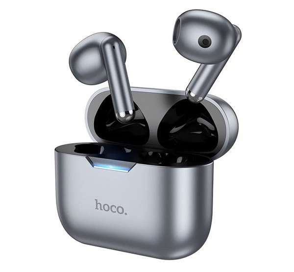HOCO EW34 bluetooth fülhallgató SZTEREO (v5.3, TWS, mikrofon + töltőtok) SZÜRKE