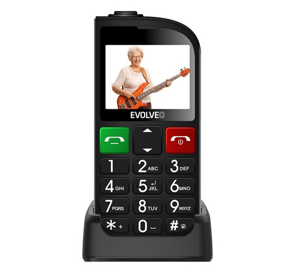 EVOLVEO EP-801 EasyPhone FL mobiltelefon FEKETE