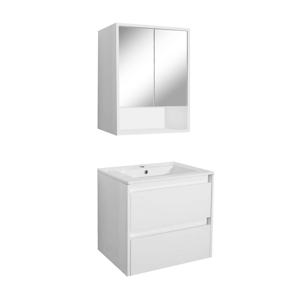 Porto 60 komplett fürdőszoba bútor fehér színben